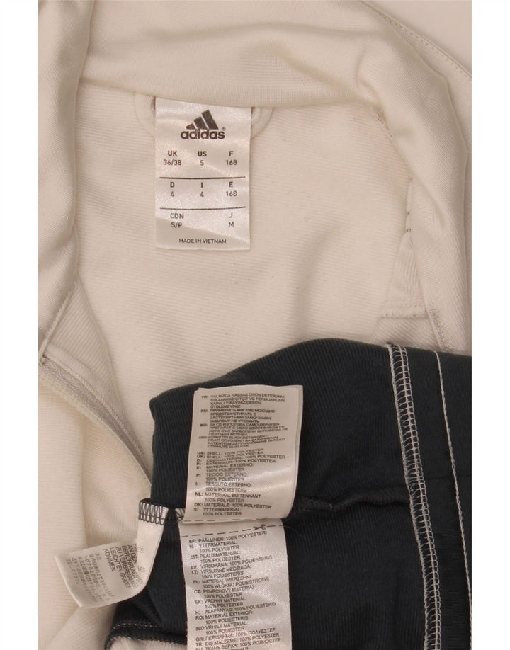 Adidas Træningsdragt til mænd, topjakke UK 36/38 Small White Colourblock Polyester