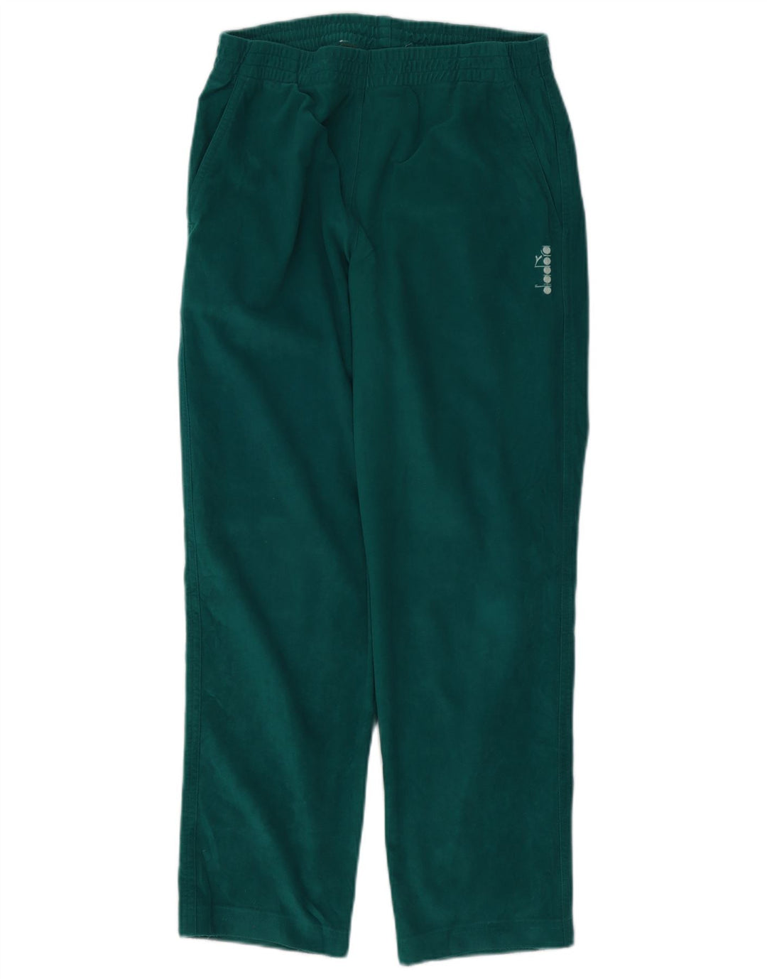 Diadora Herre Velour Træningsdragt Bukser UK 38 Medium Green Polyester