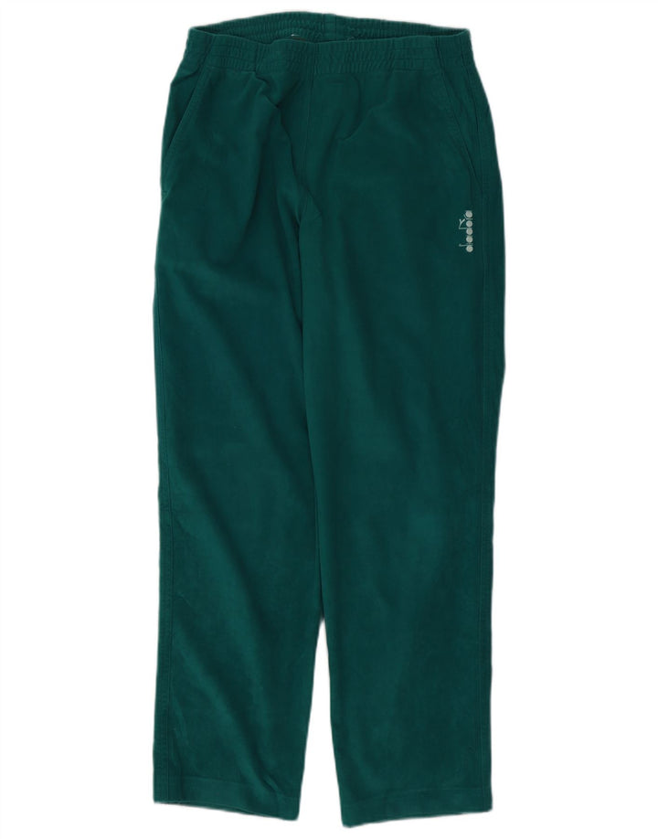 Diadora Herre Velour Træningsdragt Bukser UK 38 Medium Green Polyester