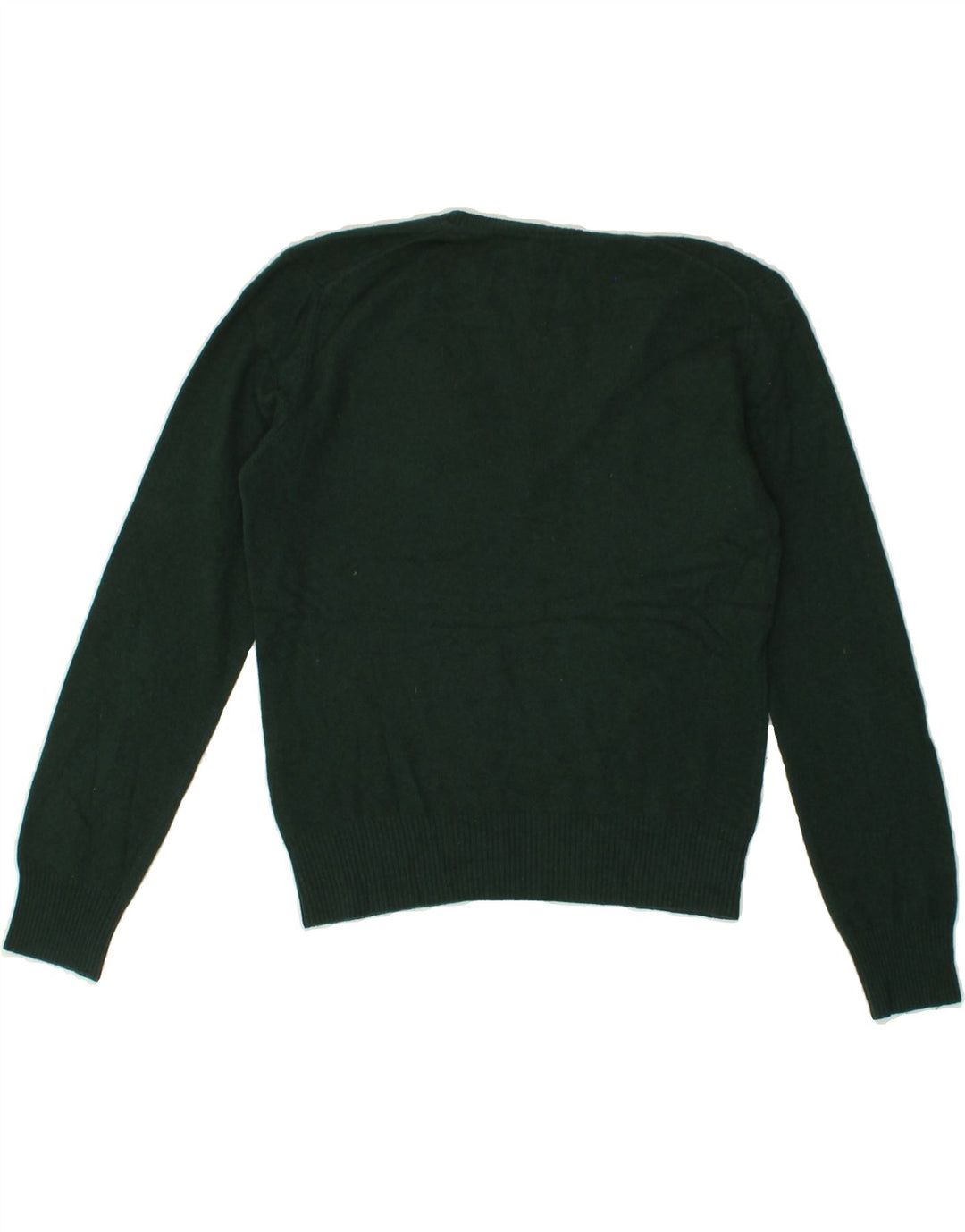 BENETTON Womens V-Neck Jumper Sweater UK 10 Small Green Vintage Benetton and Second-Hand Benetton from Messina Hembry 