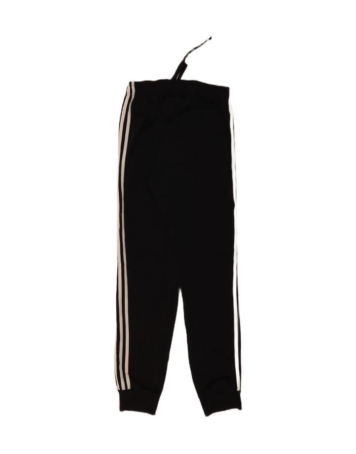 ADIDAS Mens Tracksuit Trousers Joggers Small Black Polyester