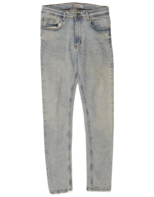 Zara Herre Skinny Jeans EU 40 Medium W31 L30 Blå Bomuld