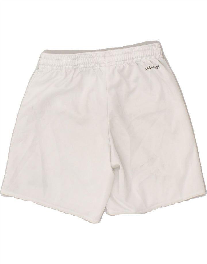 ADIDAS Boys Sport Shorts 7-8 Years White | Vintage Adidas | Thrift | Second-Hand Adidas | Used Clothing | Messina Hembry 