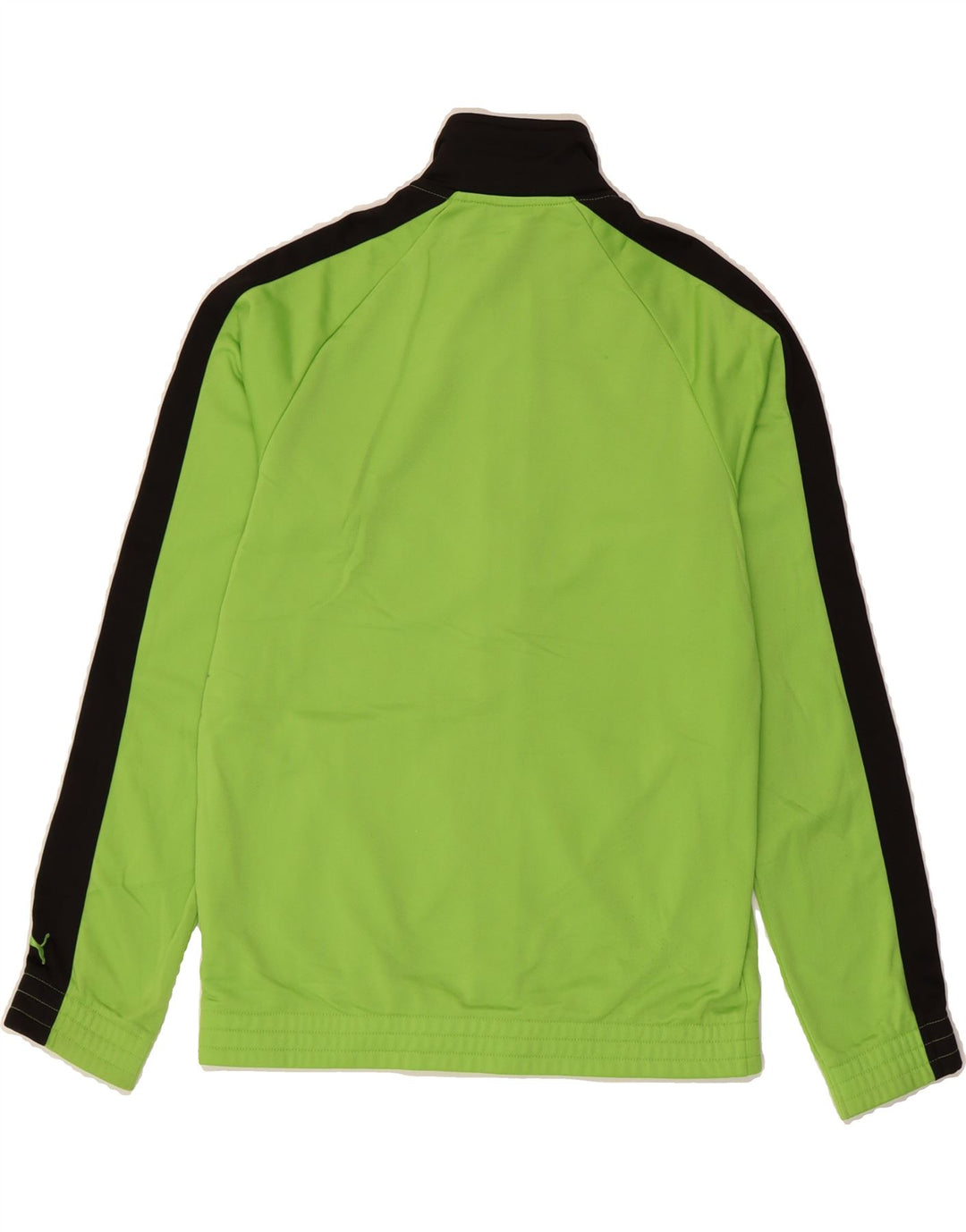 PUMA Boys Graphic Tracksuit Top Jacket 13-14 Years Green Colourblock Vintage Puma and Second-Hand Puma from Messina Hembry 