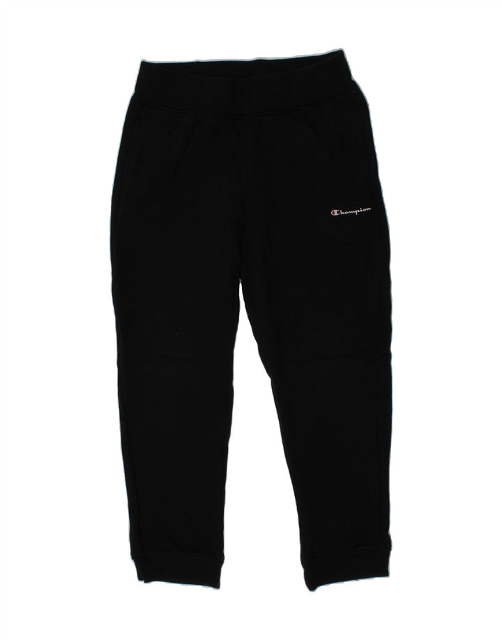 CHAMPION Boys Tracksuit Trousers Joggers 9-10 Years Medium Black Cotton Vintage Champion and Second-Hand Champion from Messina Hembry 