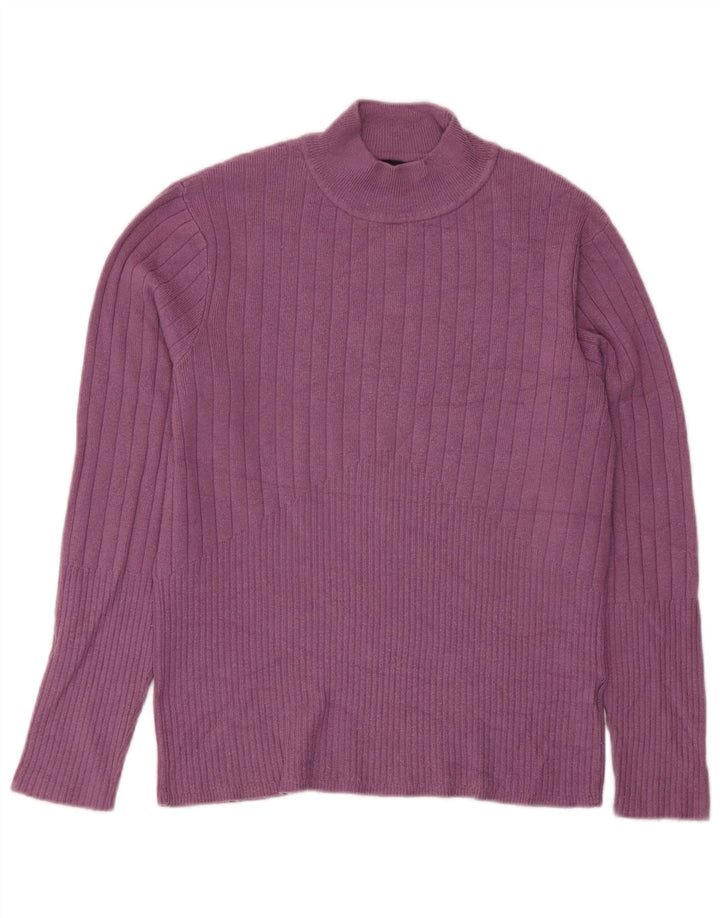 Marks & Spencer Dame Turtle Neck Sweater UK 12 Medium Purple