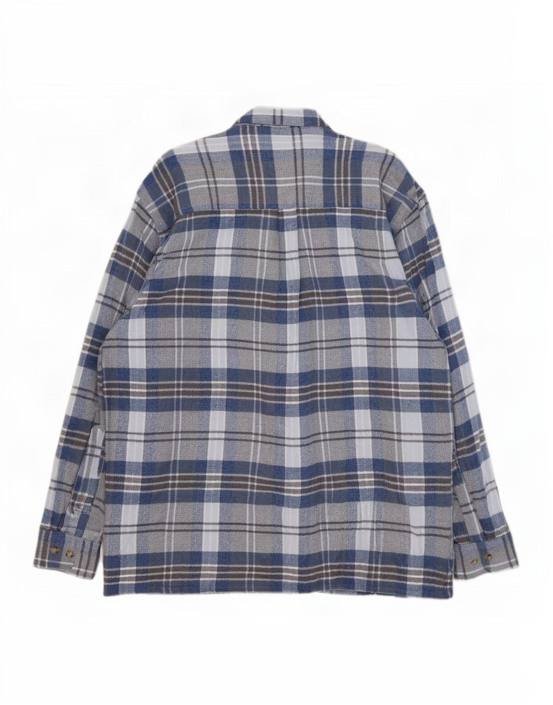Fellini herre flannelskjorte 2XL blå ternet bomuld