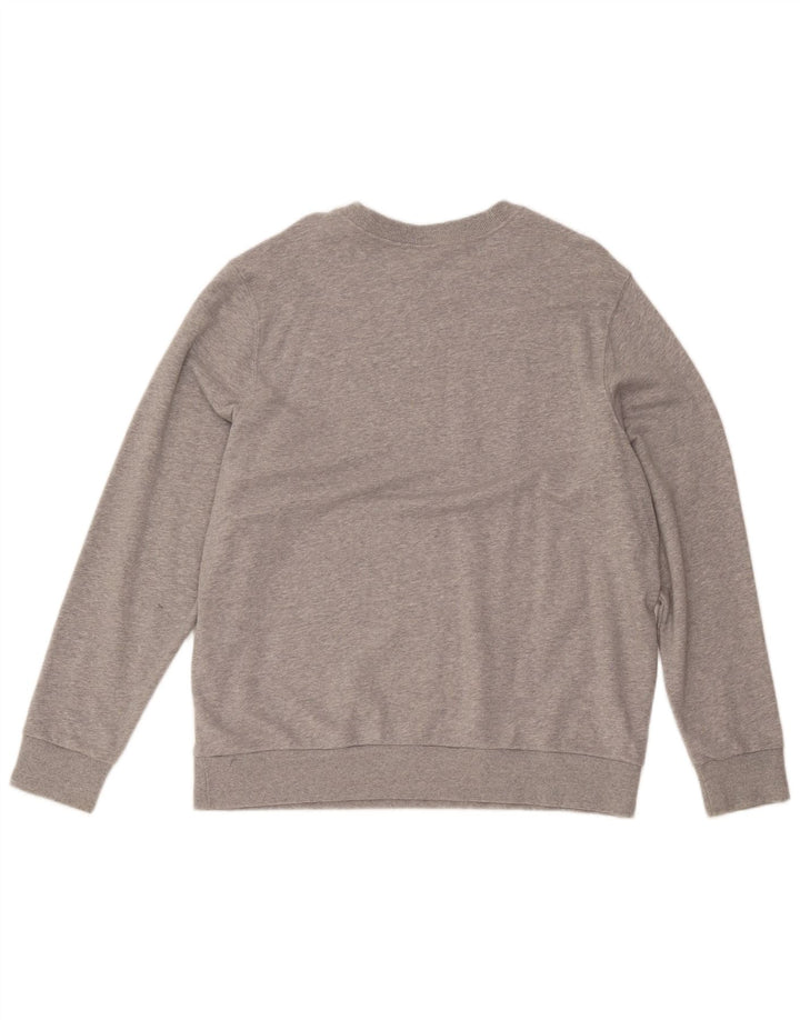 Reebok Graphic Sweatshirt Jumper UK 22/24 2XL Grå Flecked Polyester
