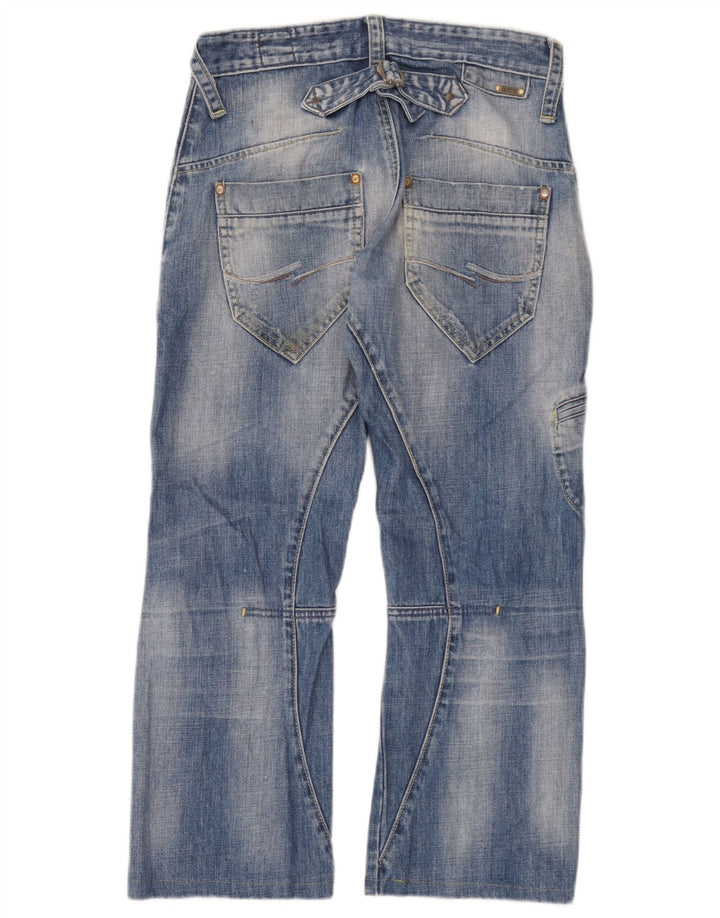 Jack & Jones Herre Cargo Distressed Cropped Jeans W30 L25 Blå