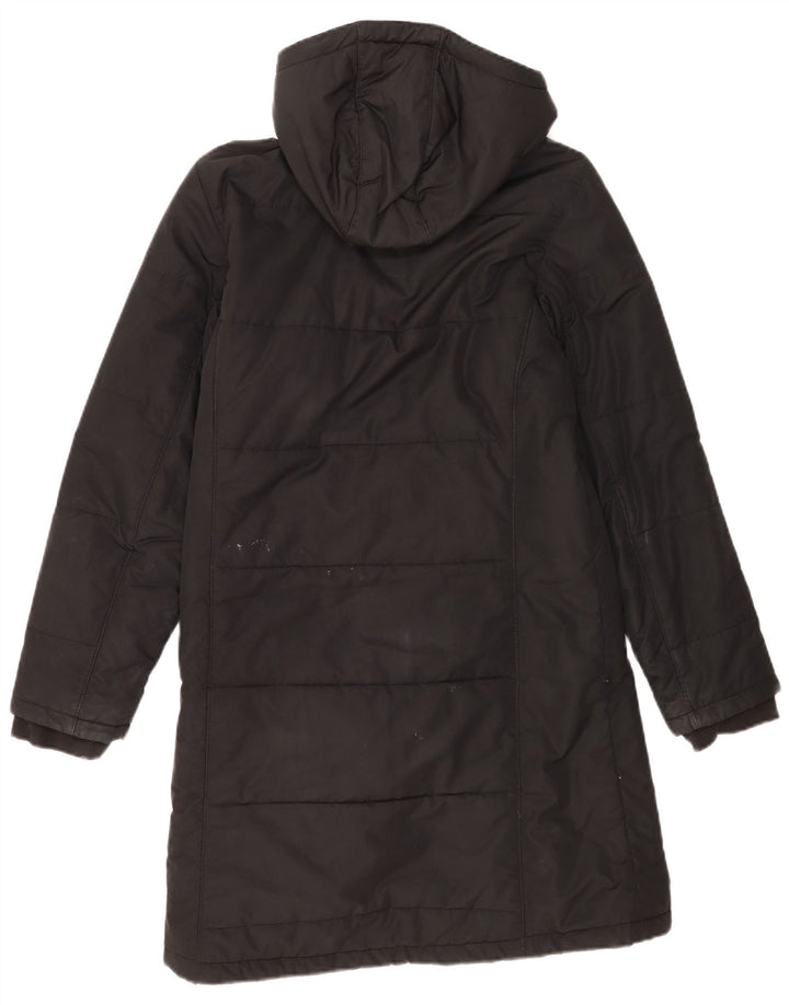 Jack Wolfskin Dame Hætte Polstret Frakke UK 12/14 Medium Sort Polyester