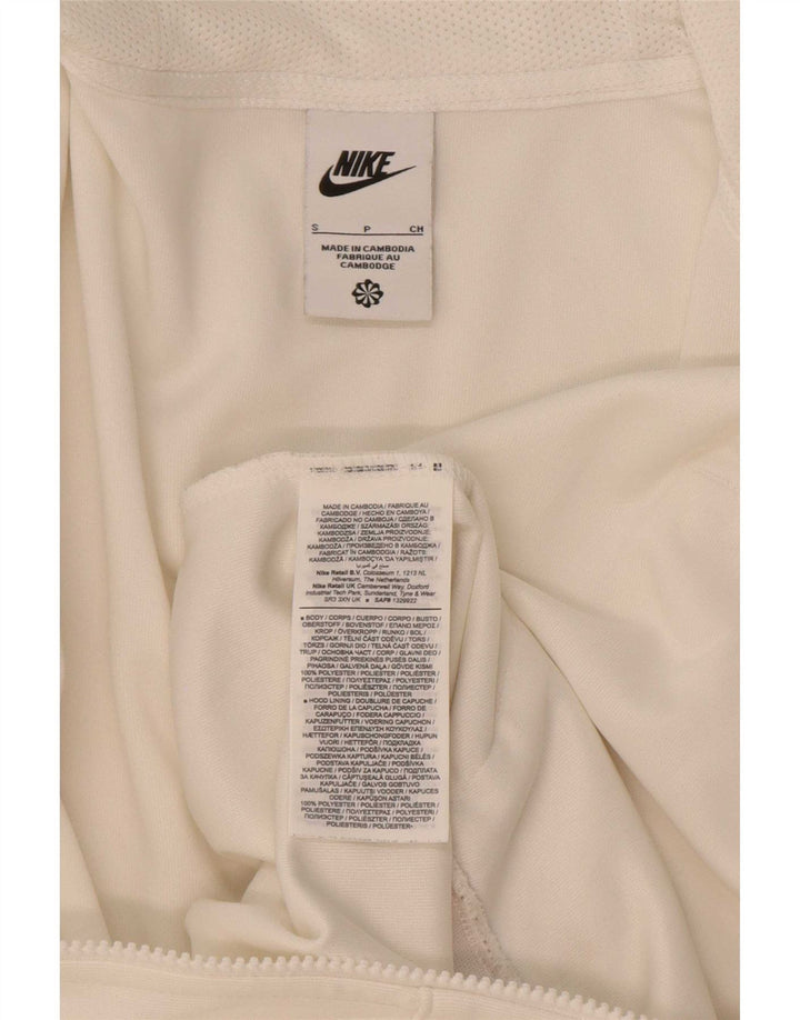Nike Hættetrøje med lynlås til mænd Lille hvid Colourblock Polyester