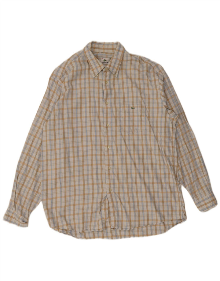 Lacoste herreskjorte str. 44 XL Off White ternet