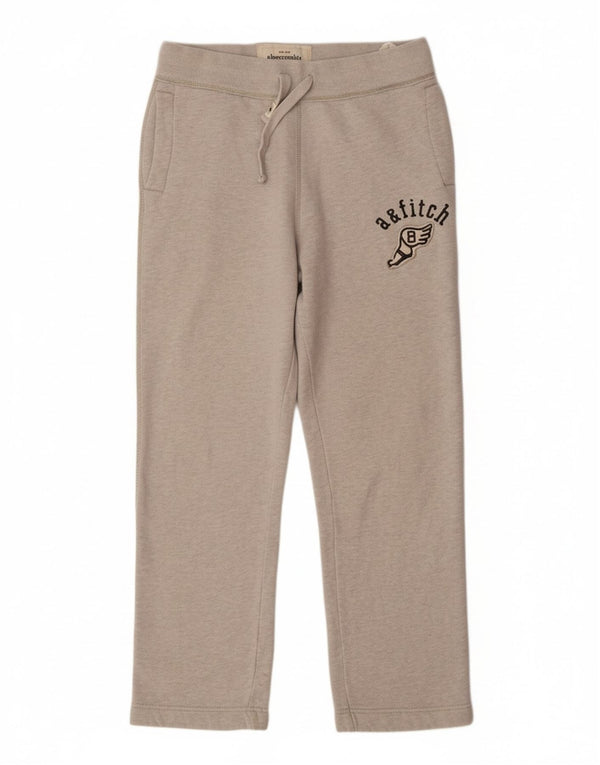 ABERCROMBIE & FITCH Træningsdragtsbukser til drenge 13-14 år Large Grå