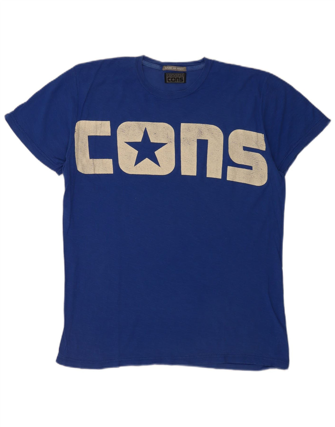 Converse Herre Grafisk T-Shirt Top Stor Blå