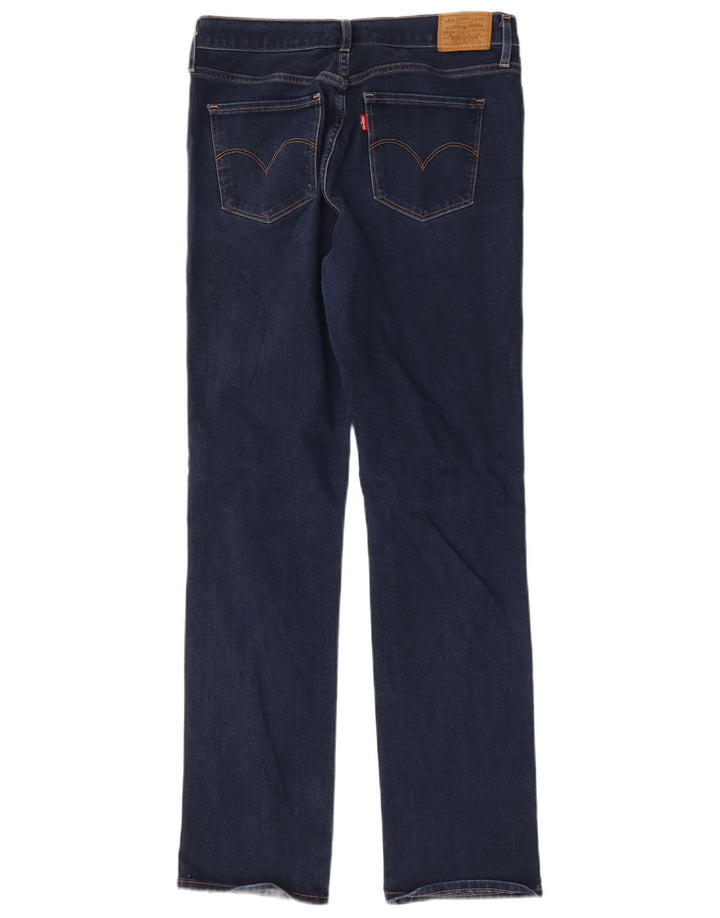 Levi's Dame 314 Shaping Straight Jeans W30 L31 Marineblå Bomuld