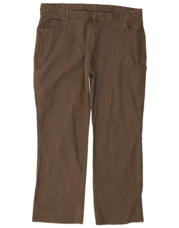 Dickies Straight Cargo bukser til mænd W42 L32 Khaki Bomuld