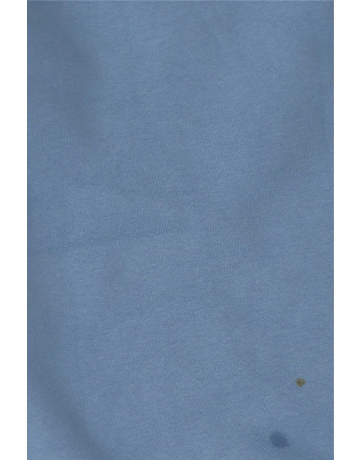 Besætningsbeklædning Herre Zip Neck Sweatshirt Jumper Medium Blå Bomuld