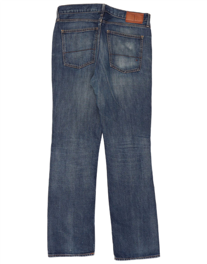 TOMMY HILFIGER Straight jeans til mænd W34 L32 blå bomuld