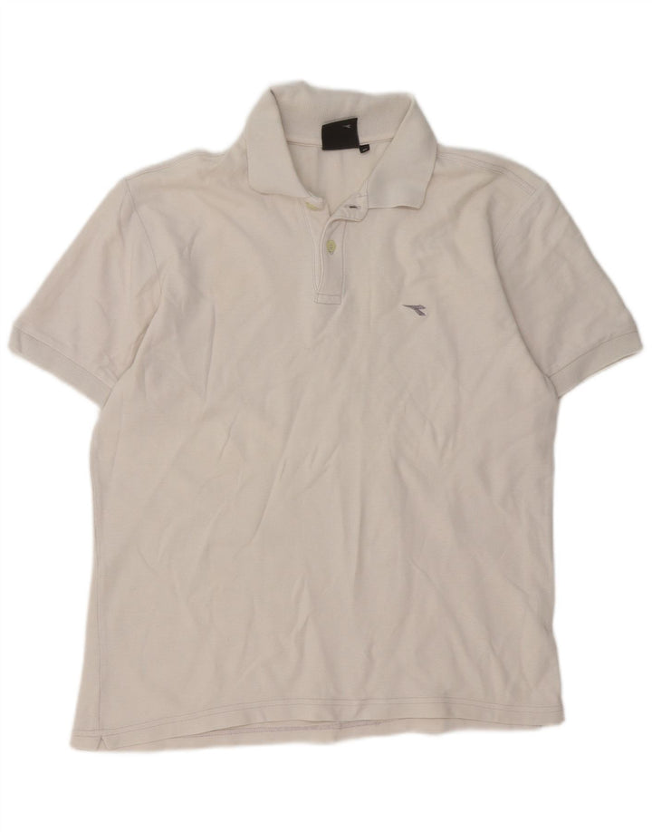 Diadora herre poloshirt Medium hvid bomuld