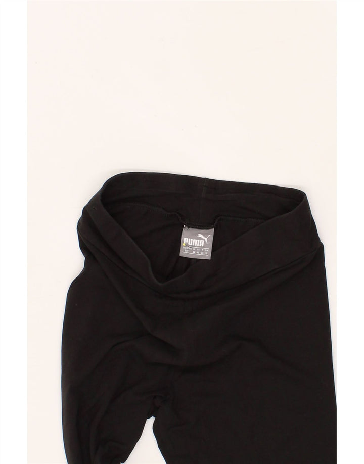 PUMA Womens Graphic Leggings UK 10 Small  Black Vintage Puma and Second-Hand Puma from Messina Hembry 