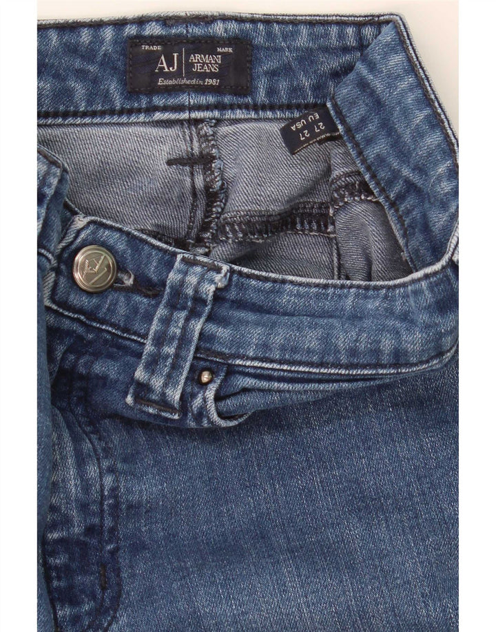 Armani Dame Straight Jeans W27 L27 Blå
