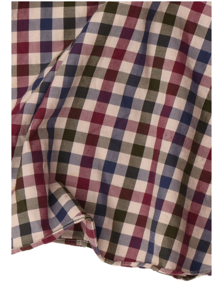 MASSIMO DUTTI Herre flannelskjorte Medium Flerfarvet Gingham Bomuld