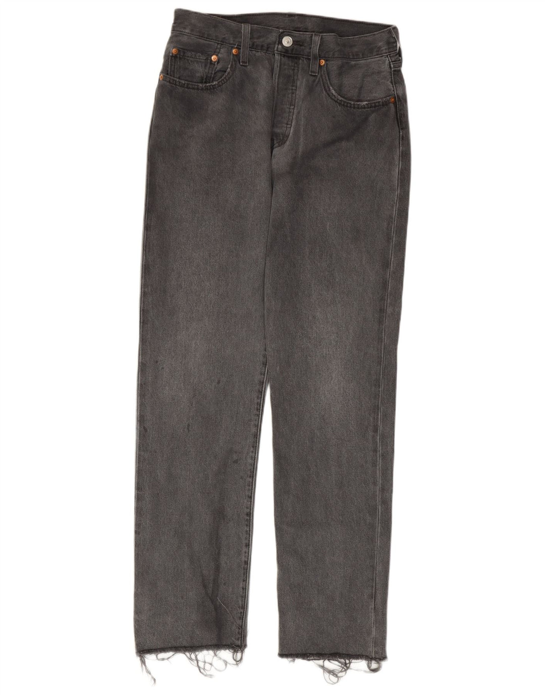 Levi's Herre 501 Straight Jeans W27 L30 Grå Bomuld
