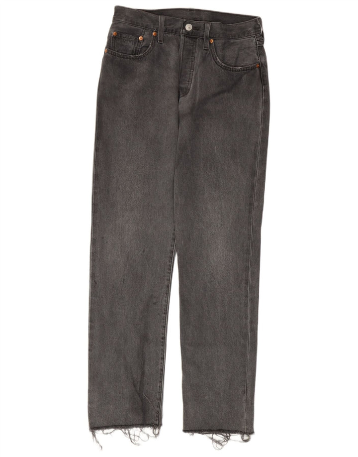 Levi's Herre 501 Straight Jeans W27 L30 Grå Bomuld