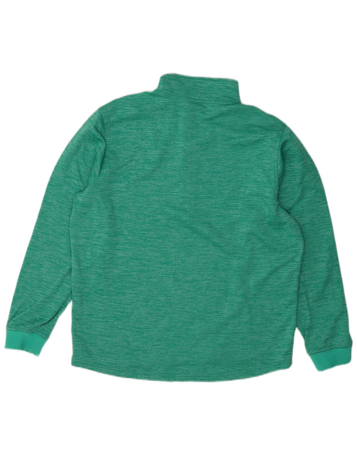 Under Armour Herre Zip Neck Sweatshirt Jumper Stor turkis Flecked