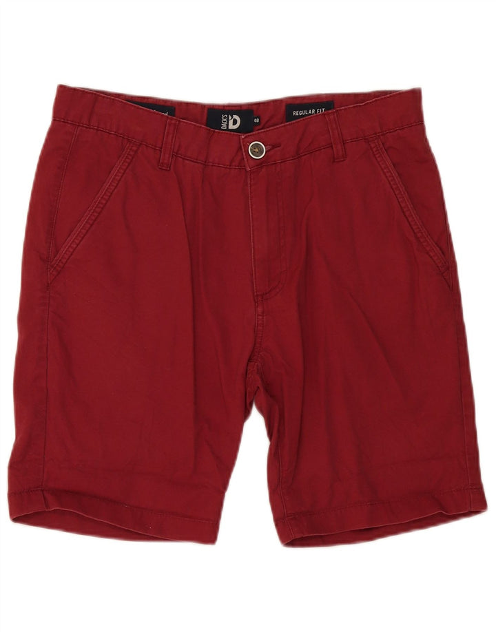 Dacks herre Regular Fit Chino Shorts IT 48 Medium W34 Bourgogne bomuld