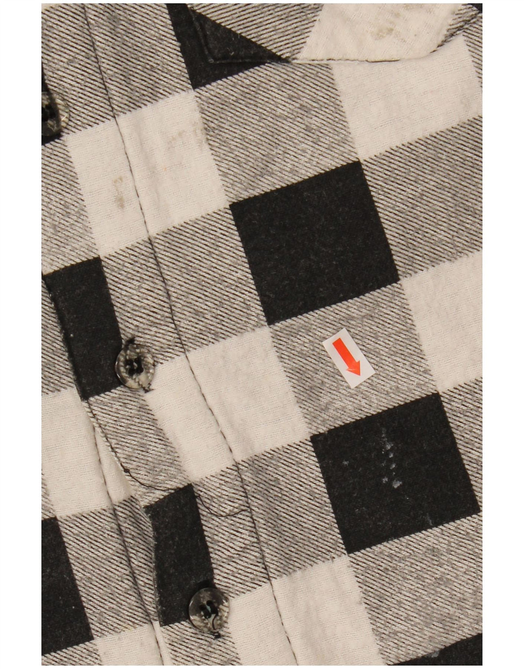 JOY Herre Lumberjack Flannel Shirt XL Sort Gingham Bomuld