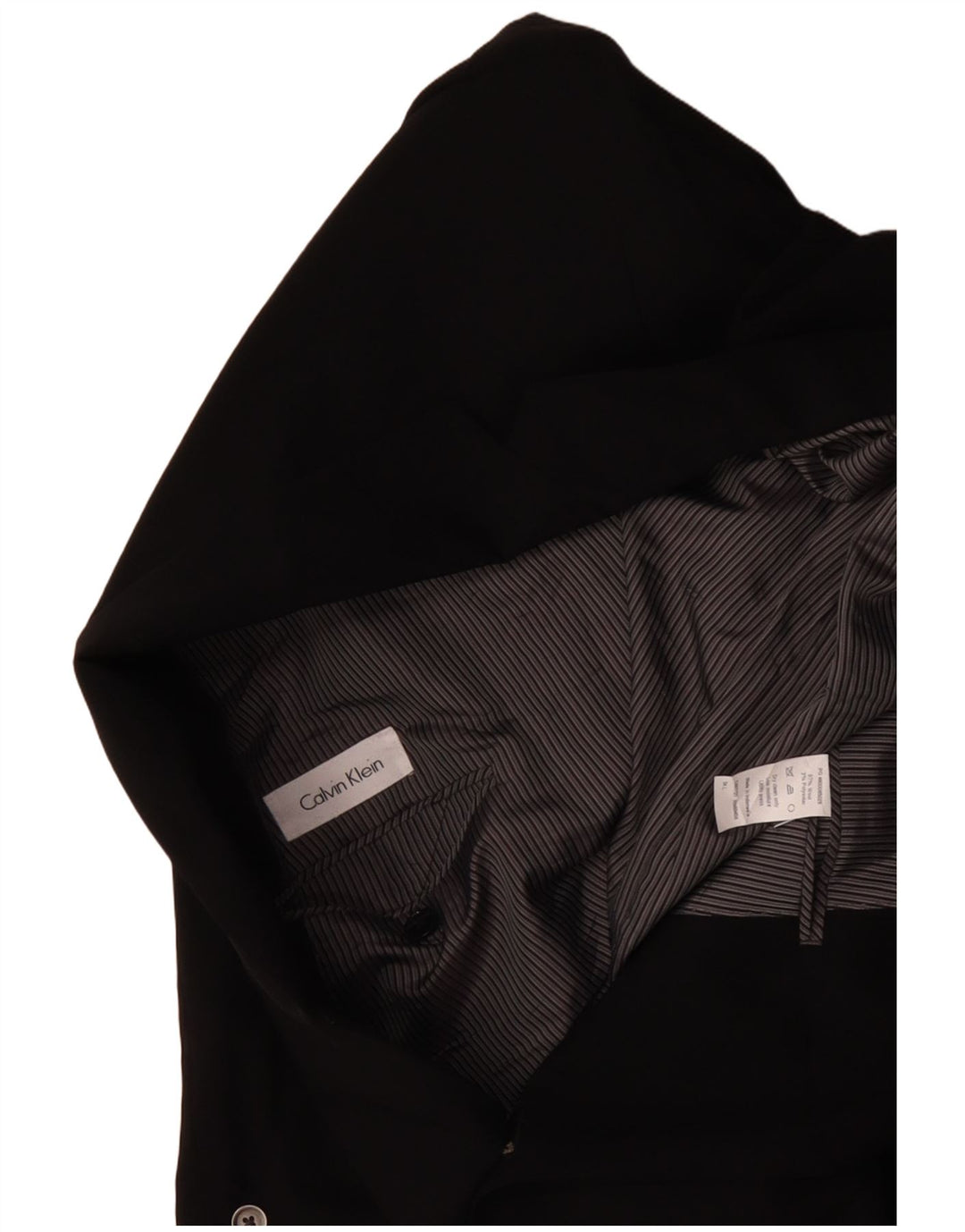 CALVIN KLEIN Herre 2-knaps blazerjakke IT 54 2XL Sort Uld