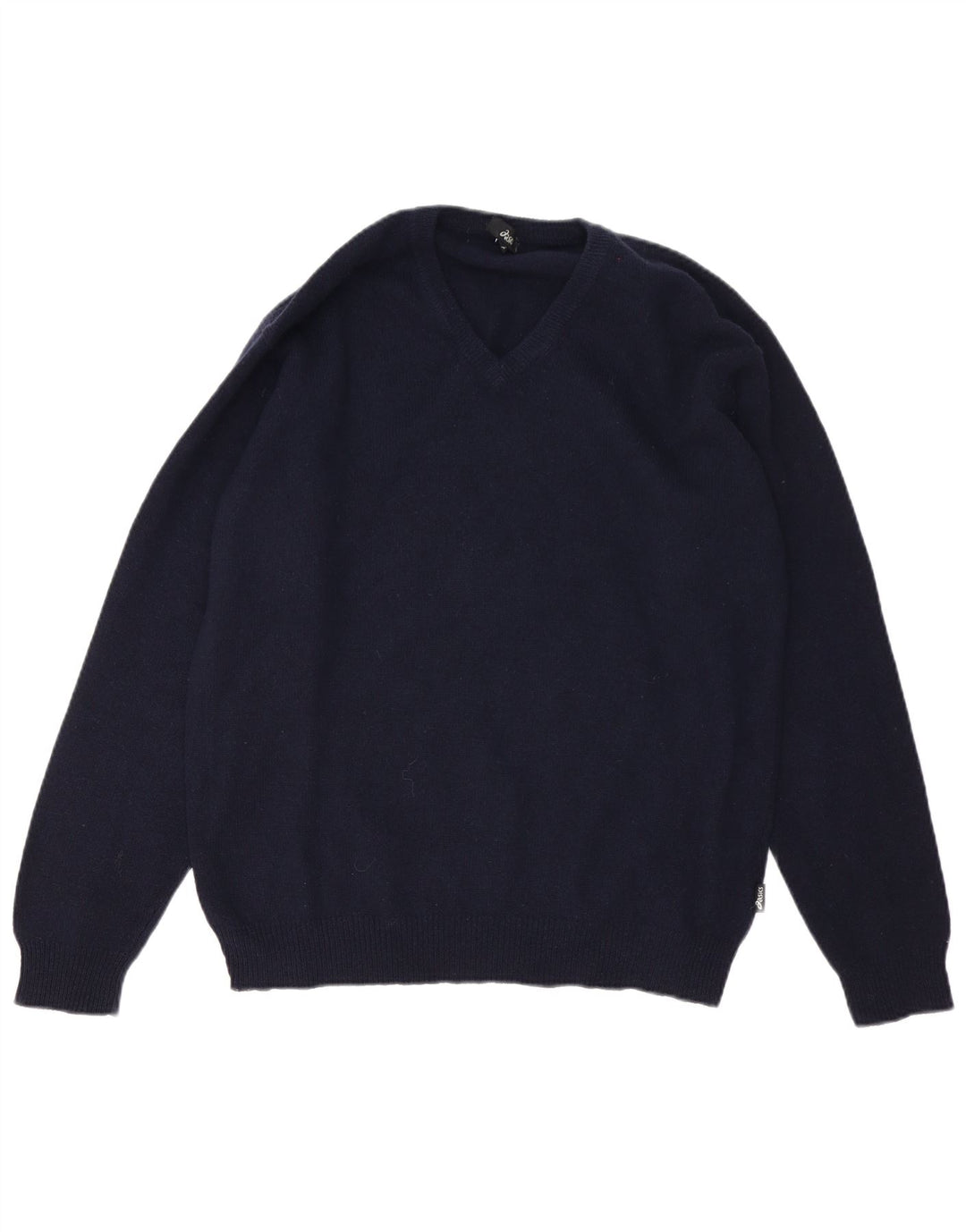 Asics Herre V-hals sweater Stor marineblå lammeuld