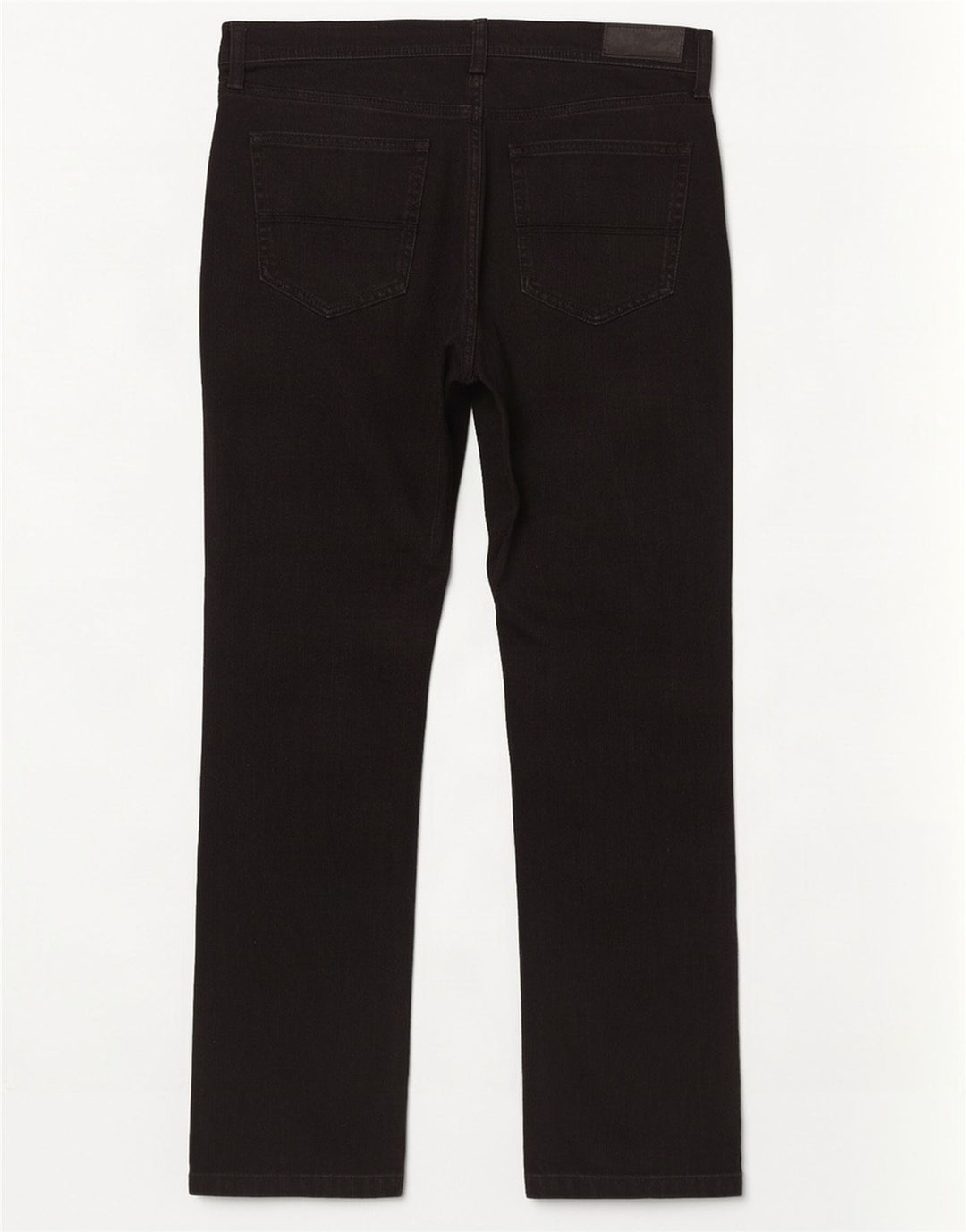 Marks & Spencer Herre Regular Straight Jeans W36 L31 Sort Bomuld