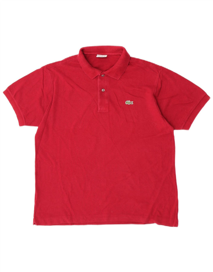 Lacoste herre poloskjorte str. 5 Large rød bomuld