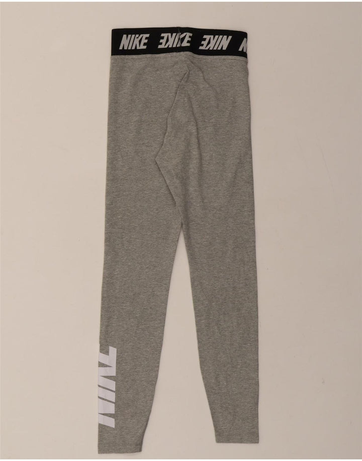 NIKE Womens Graphic Leggings UK 6 XS Grey Cotton Vintage Nike and Second-Hand Nike from Messina Hembry 