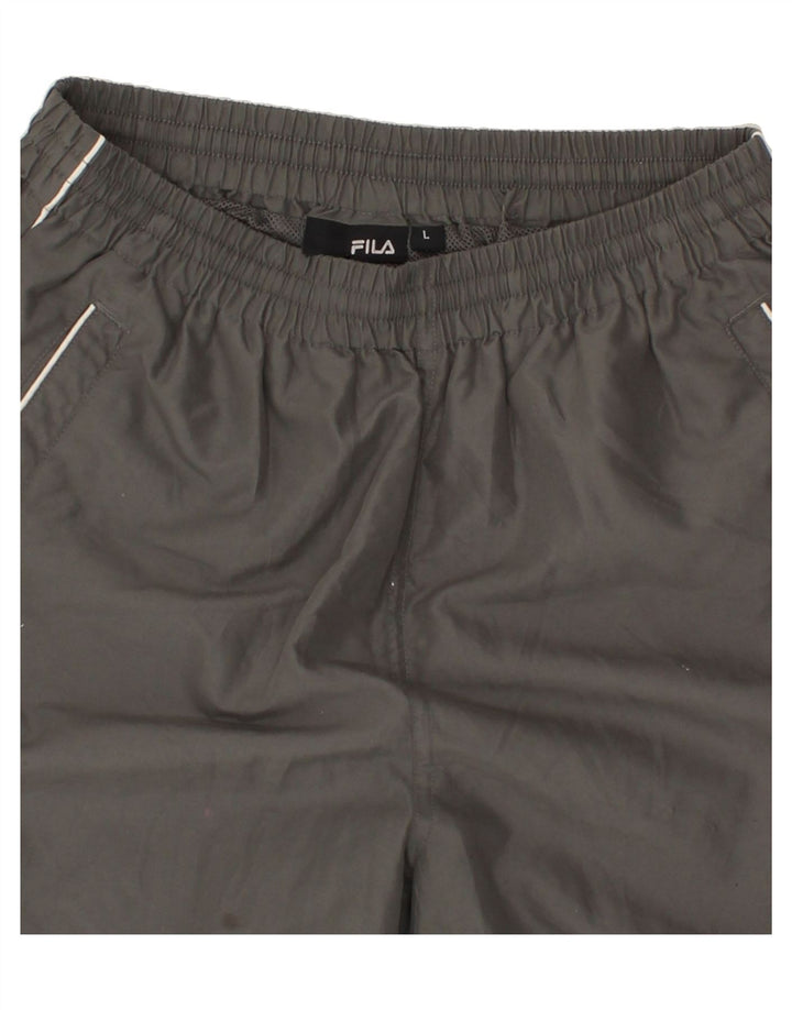 FILA Boys Sport Shorts 15-16 Years Large Grey Polyester Vintage Fila and Second-Hand Fila from Messina Hembry 