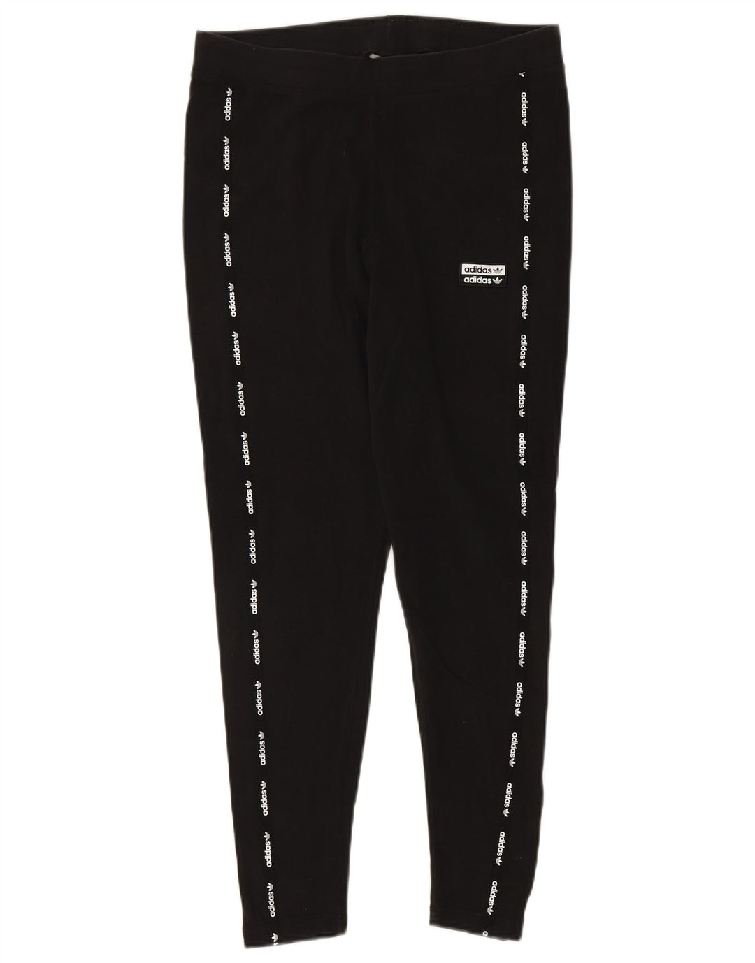 ADIDAS Grafiske Leggings til kvinder UK 18 XL Sort bomuld