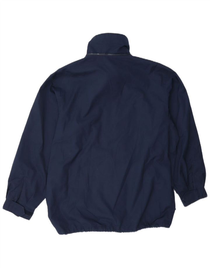Fila Herre Windbreaker Jacket UK 40 Large Navy Blue Polyester