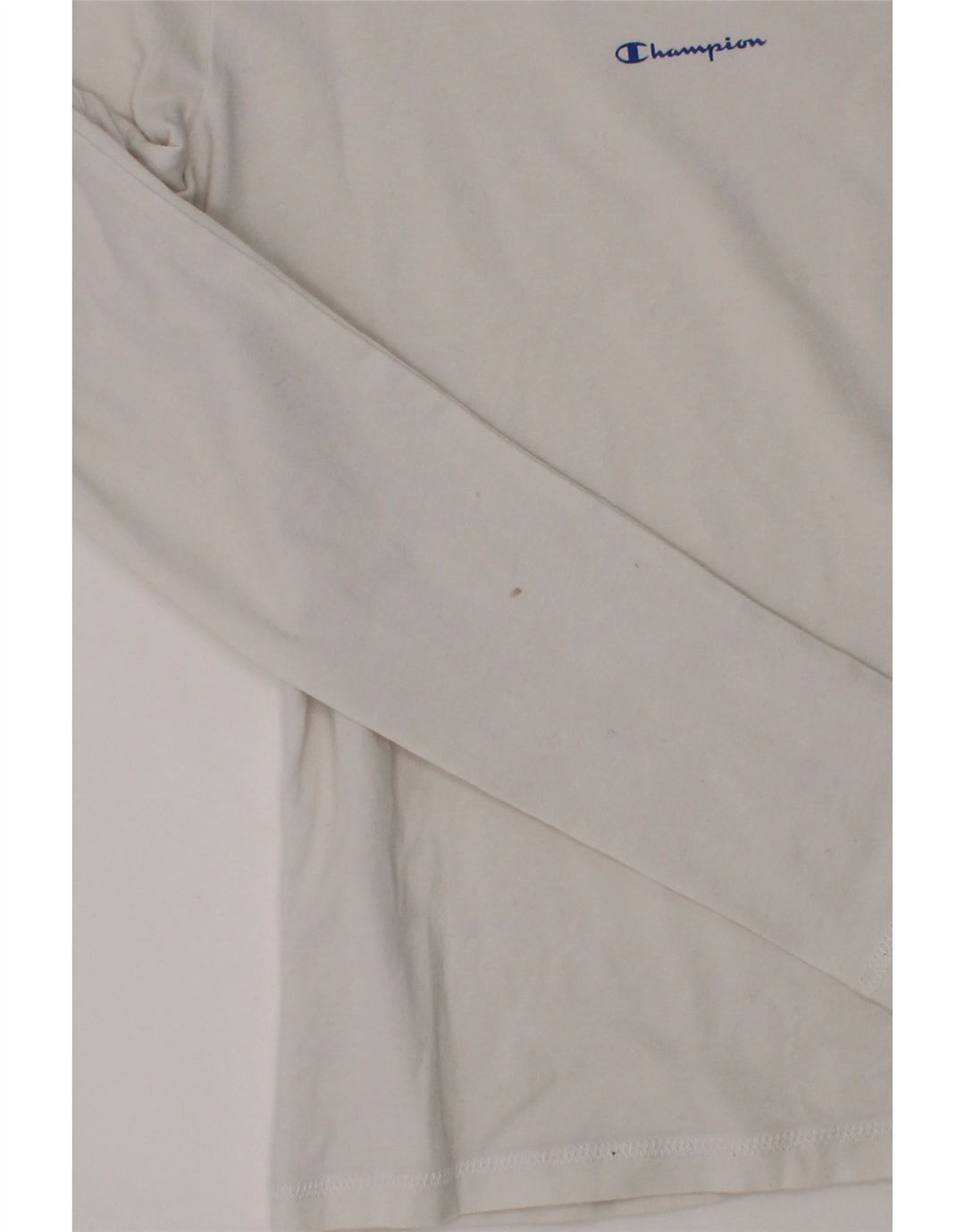 CHAMPION Girls Top Long Sleeve 9-10 Years Medium  White Vintage Champion and Second-Hand Champion from Messina Hembry 