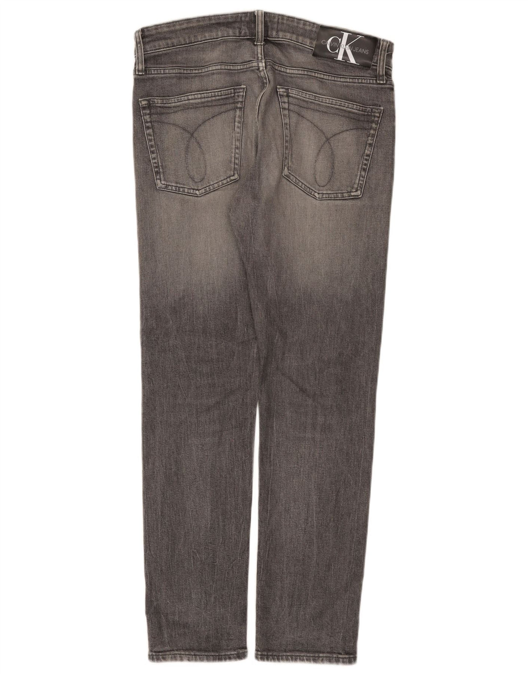 Calvin Klein Herre Larston Slim Jeans W32 L30 Grå Bomuld