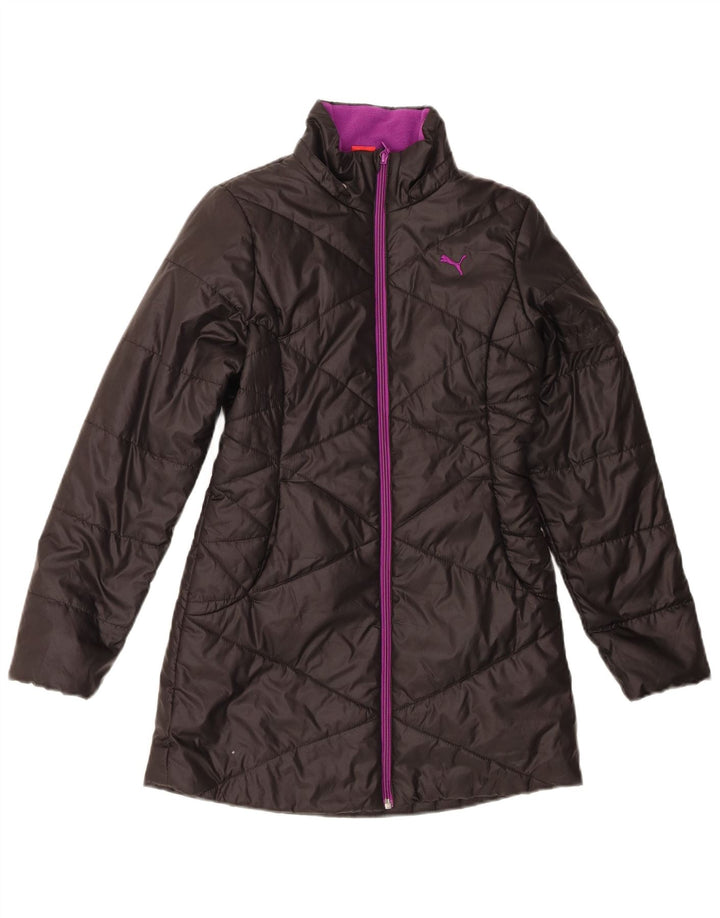 PUMA Girls Padded Coat 11-12 Years Large  Black Polyester