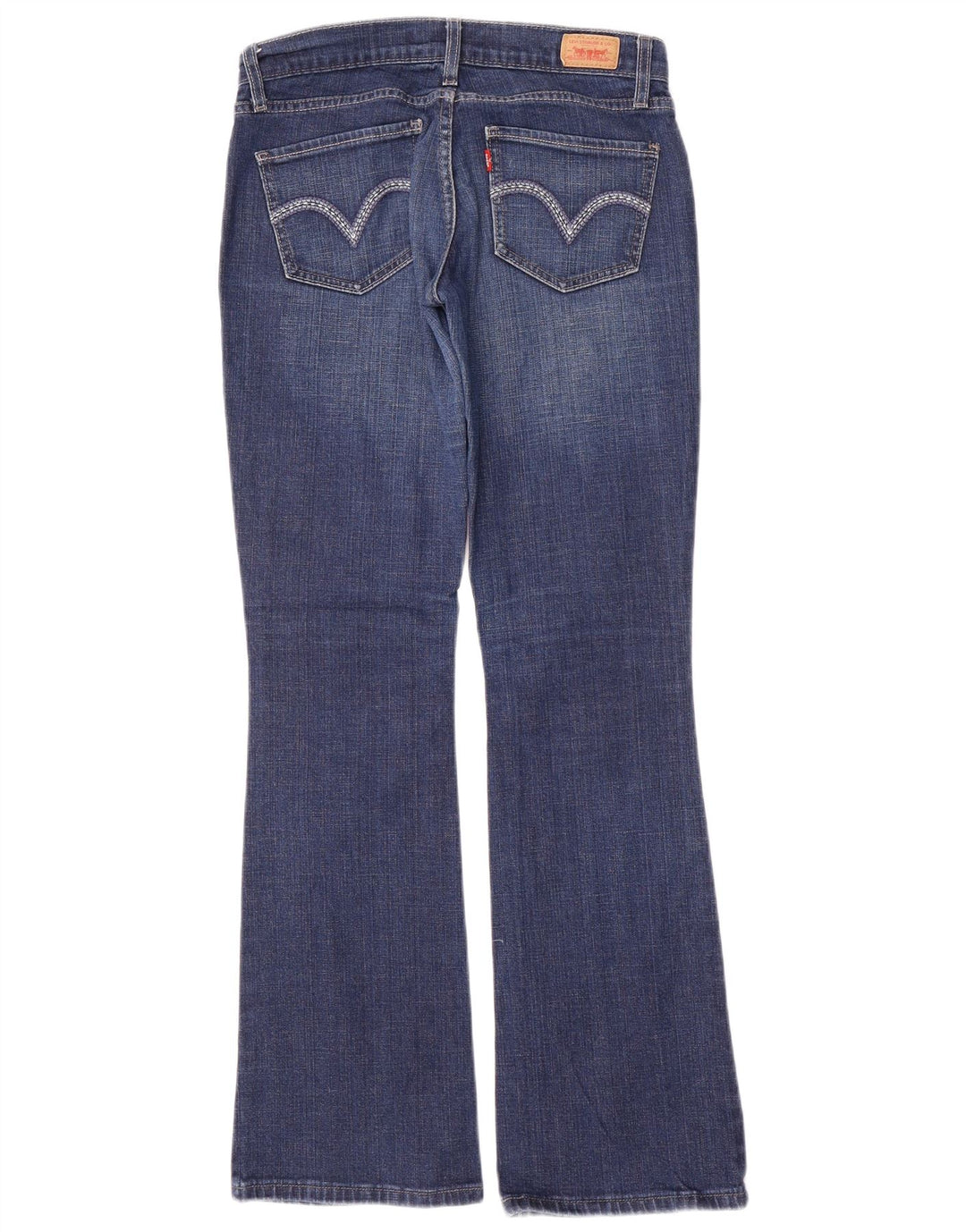 Levi's Dame 524 Bootcut Jeans med lav talje US 5 Medium W30 L32 Blå Bomuld
