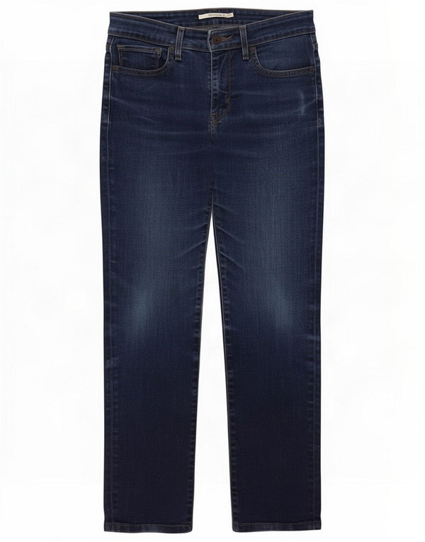 Levi's Womens 712 Slim Jeans W27 L26 Navy Blue Cotton