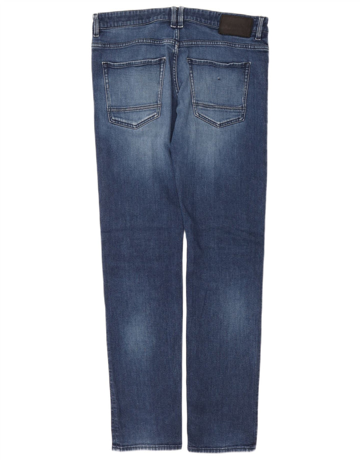 Hugo Boss Herre Delaware Slim Jeans W34 L32 Blå Bomuld