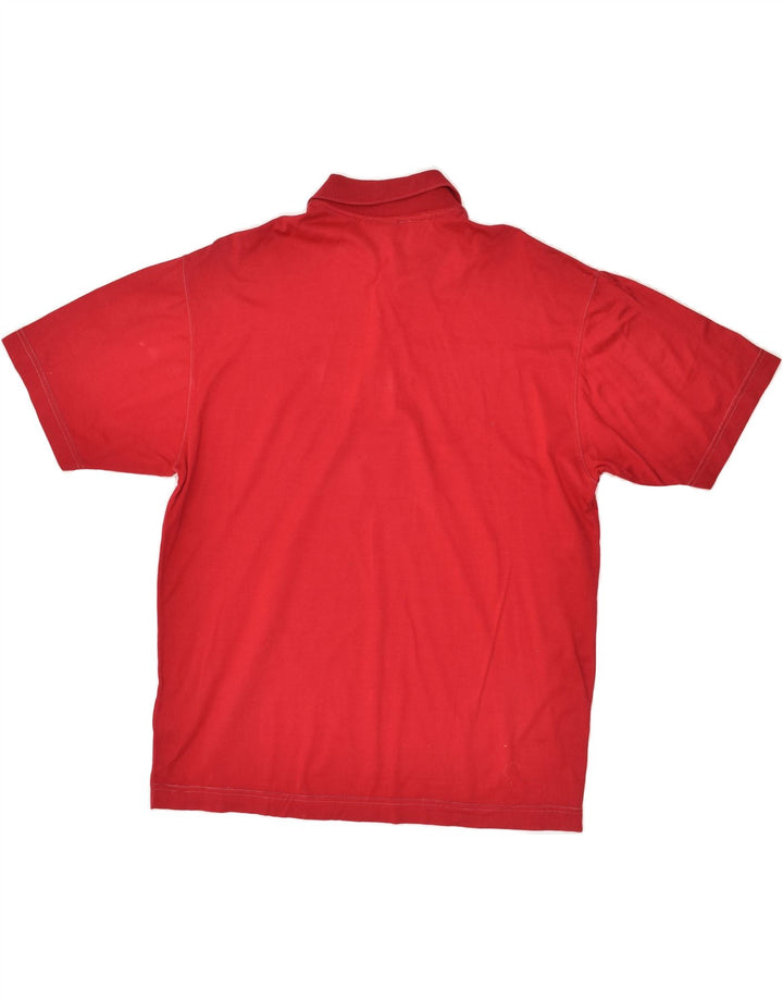 TRUSSARDI Mens Polo Shirt IT 48 Small Red Cotton Vintage Trussardi and Second-Hand Trussardi from Messina Hembry 