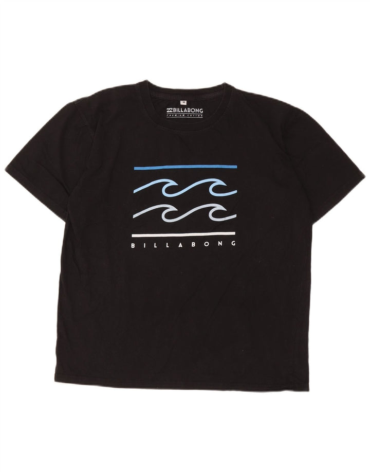 Billabong Herre Grafisk T-Shirt Top Medium Sort