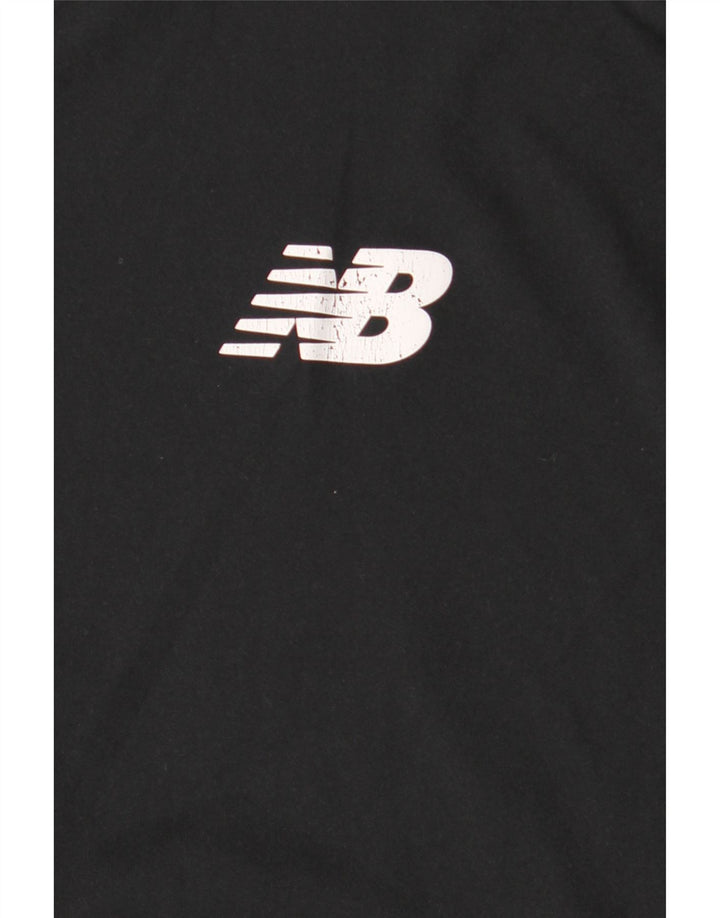 NEW BALANCE Herre grafisk T-shirt Top Medium Sort Polyester
