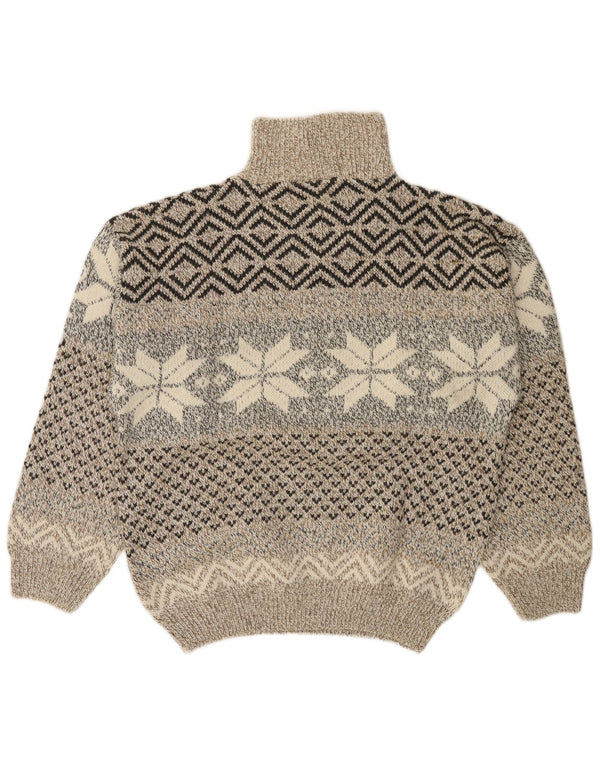 C&A Herre Canda Sweater med lynlåshals Medium Beige Fair Isle Akryl