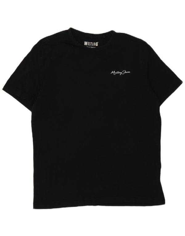 Mustang Mens T-Shirt Top Large Black